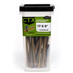 Big Timber No. 17 Ga. X 6 in. L Star Round Head Coarse Construction Screws