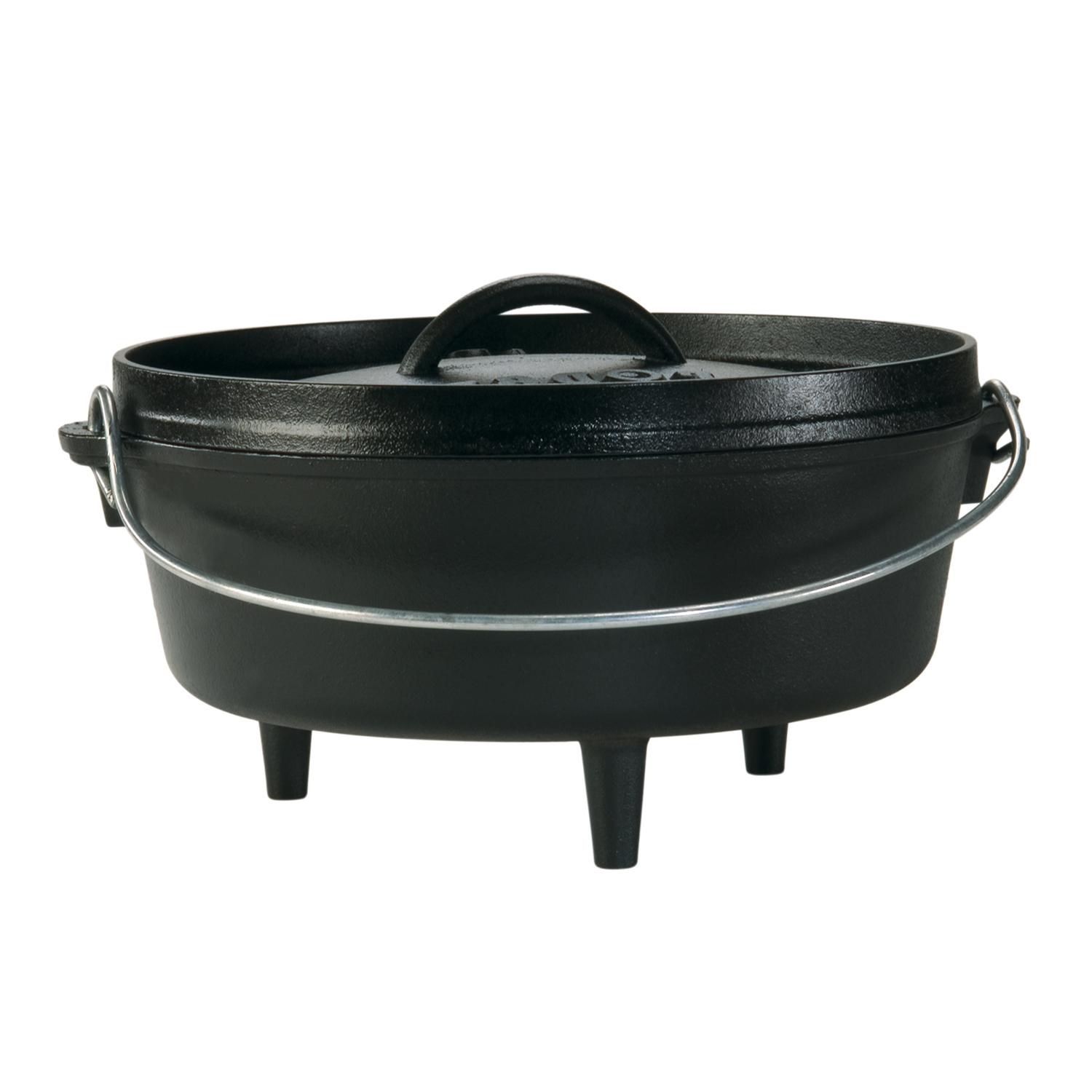Lodge Cast Iron Dutch Oven 10 in. 4 qt Black Sansujyuku sansujyuku.com