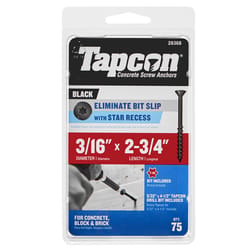 Tapcon 3/16 in. X 2-3/4 in. L Star Bugle Head High/Low Concrete Screws