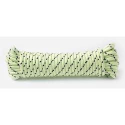 Ace 1/4 in. D X 50 in. L Neon Green Glow in the Dark Diamond Braided Poly Rope