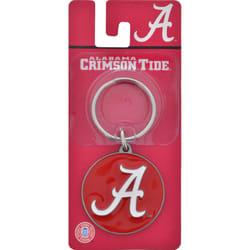 HILLMAN NCAA Tempered Steel Red Split Ring Keychain