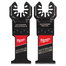 Milwaukee 1.37 in. W Carbide Multi-Tool Oscillating Blade 2 pc