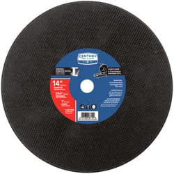 Century Drill & Tool 14 in. D X 1 in. Fiberglass A24R Abrasive Cut-Off Wheel 1 pc