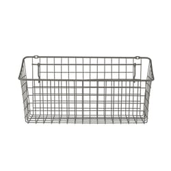 Spectrum 5.5 in. L X 15-1/2 in. W X 7 in. H Gray Wire Basket