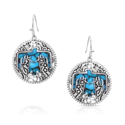Montana Silversmiths Women's Thunderbird TQ Earrings