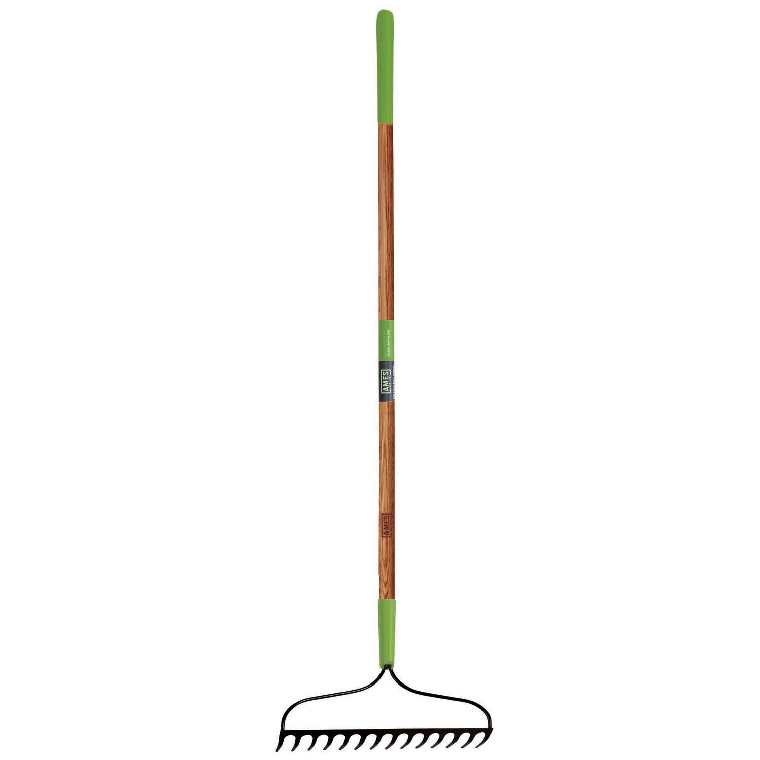 Ames 63 in. L x 16 in. W Steel Bow Rake Wood Handle Ace Hardware