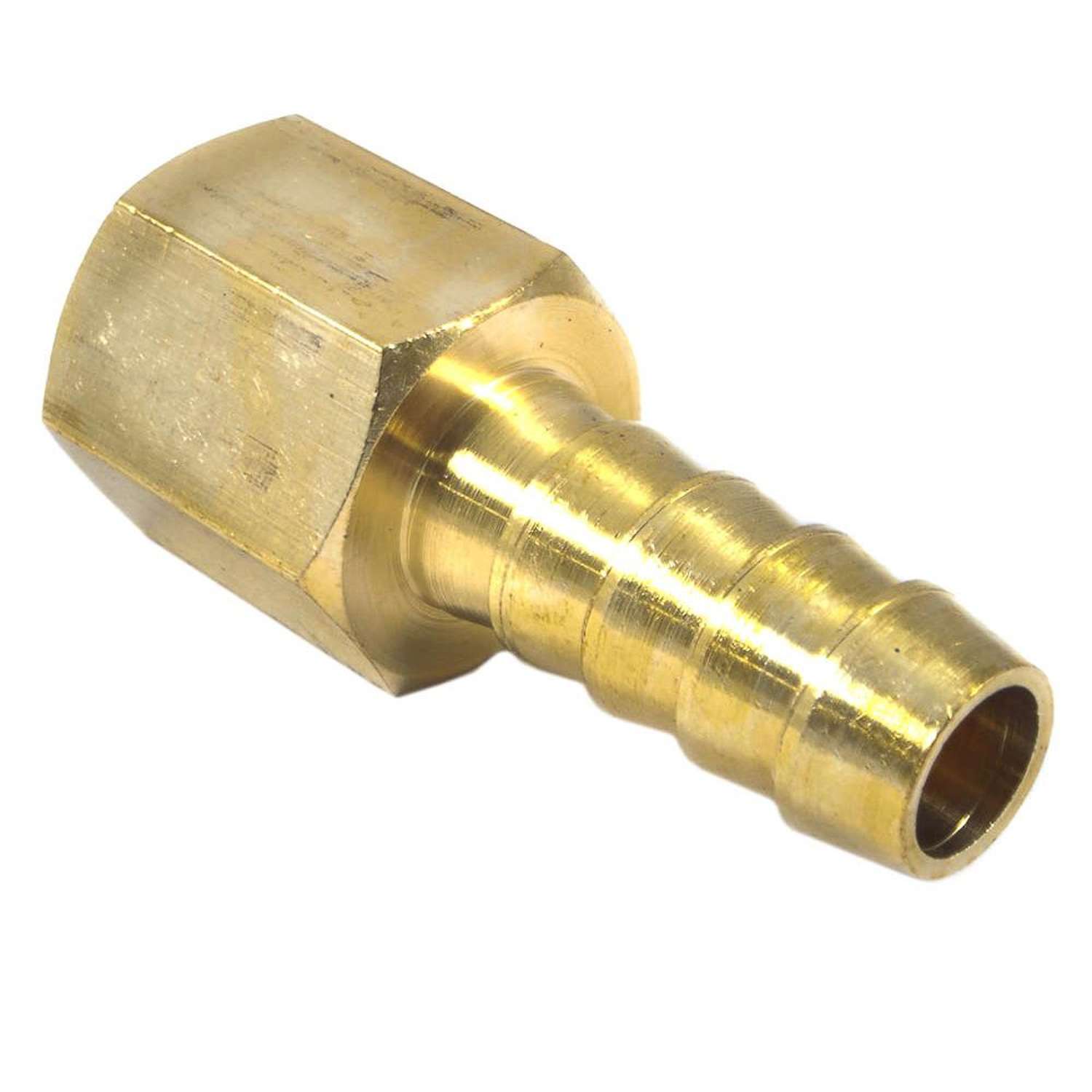 Forney Brass Air Hose End 1/4 in. Hose Barb NPT 3/8 in. Female NPT 1 pc
