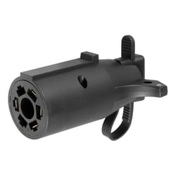 CURT 7 Blade to 4 Flat Electrical Adapter with Tester 4 in.