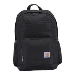 Carhartt Black Single-Compartment Backpack 18 in. H X 13 in. W