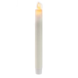 Matchless Darice Ivory Unscented Scent Taper Flameless Flickering Candle 1 oz