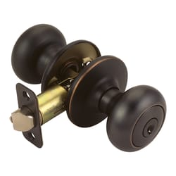 Design House Cambridge Oil Rubbed Bronze Entry Knobs 1-3/4 in.