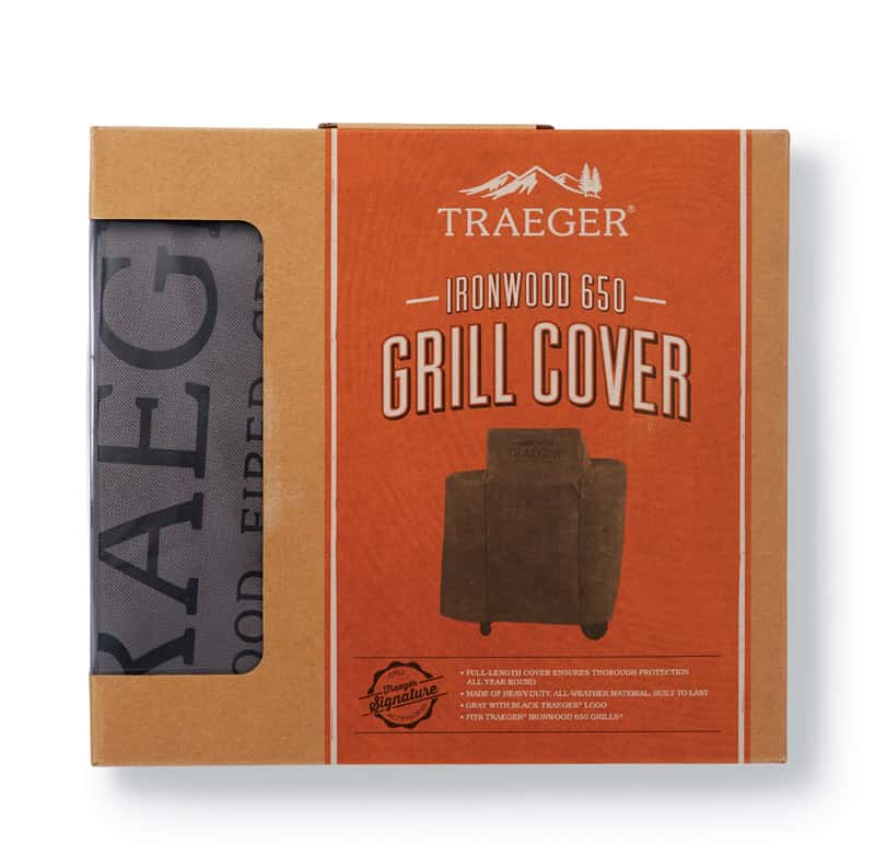 Traeger Gray Grill Cover For Ironwood 650TFB65BLE 46 in. W x 43.25 in