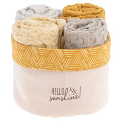 Karma Multicolored Cotton Sunshine Dish Towel Set 4 pk