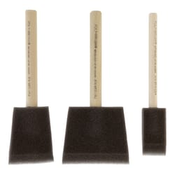 Jen  1, 2 and 3 in. W Chiseled  Paint Brush Set 
