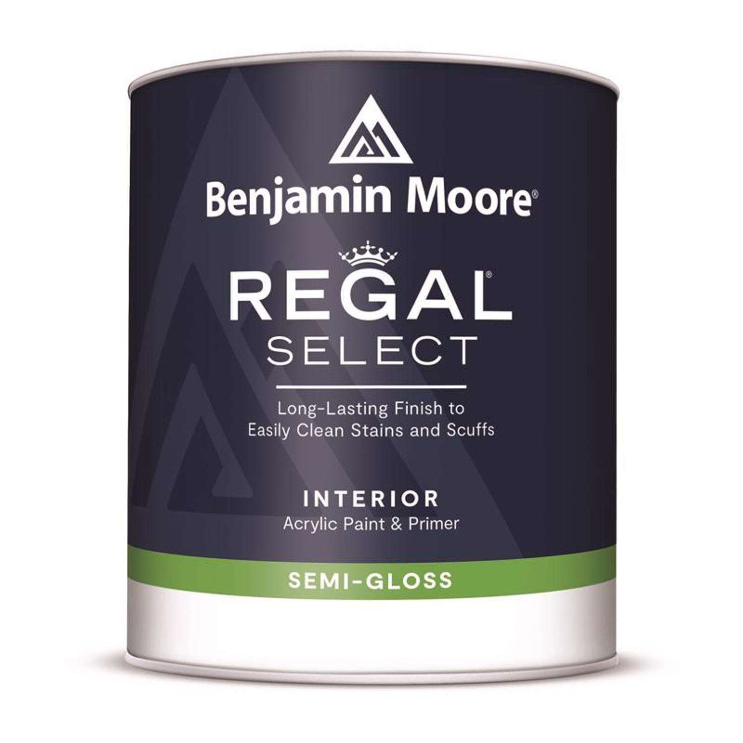 Benjamin Moore Regal Select SemiGloss White Paint and Primer Interior