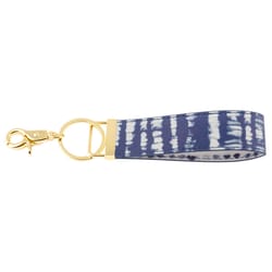 Karma Indigo Blue Loop Keychain Vegan Leather 1 pk