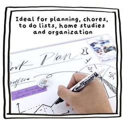 Bazic Products 16 in. H X 20 in. W Screw-Mounted Magnetic Dry Erase/Cork Board Combo