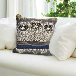 Liora Manne Frontporch Night Owls Polyester Throw Pillow 18 in. H X 2 in. W X 18 in. L