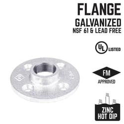 STZ Industries 1-1/2 in. FIP each Galvanized Malleable Iron Floor Flange