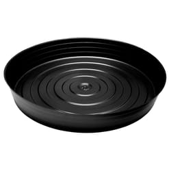 Everspring 6.5 in. H X 21 in. D Vinyl Plant Saucer Black