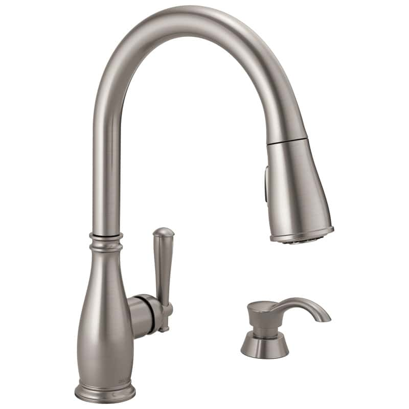 Delta One Handle Stainless Steel Kitchen Faucet Ace Hardware 4911