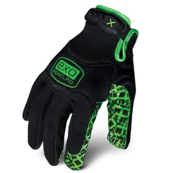 Ironclad Motor Grip Exo Men's Indoor/Outdoor Grip Grip Gloves Black/Green XL 1 pk