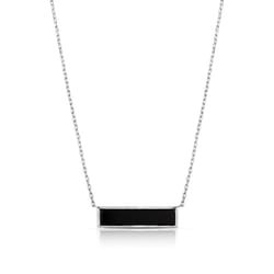 Montana Silversmiths Women's Majestic Twilight Black Onyx Bar Black/Silver Necklace