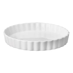 Harold Import 8 in. L Quiche Pan White 1 pk