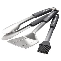 Grill Mark Stainless Steel Black/Silver Grill Tool Set 3 pc