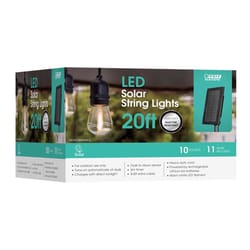 Feit SOLAR STRING LIGHTS LED Solar String Light Set Clear 20 ft. 11 lights