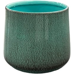 Robert Allen 3 in. D Steel Mini Bella Pot Planter Green