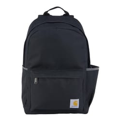 Carhartt Black 21L Classic Backpack 18 in. H X 12 in. W
