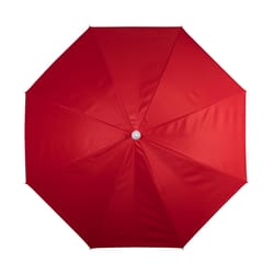 Oniva Portable Beach Umbrella 66 in. Tiltable Red Beach Umbrella