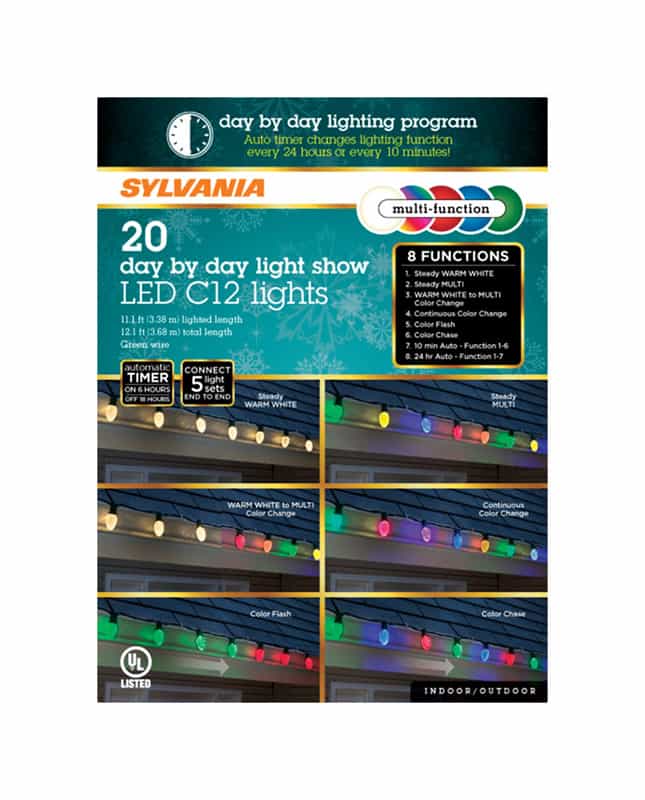 Sylvania Day By Day Led Light Set Color Changing 11 1 Ft 20