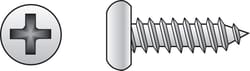 HILLMAN No. 8 Ga. X 3/8 in. L Phillips Pan Head Sheet Metal Screws 100 pk