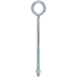 Hampton 3/8 in. X 8 in. L Zinc-Plated Steel Eyebolt Nut Included