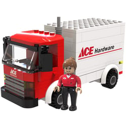 Ace Block Cargo Truck ABS/Polypropylene Red/White 117 pc