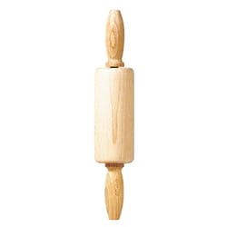 Linden Sweden 8.5 in. L X 2 in. D Wood Rolling Pin Beige