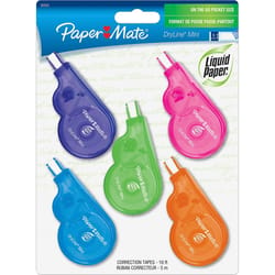 Paper Mate Liquid Paper White Correction Tape 5 pk