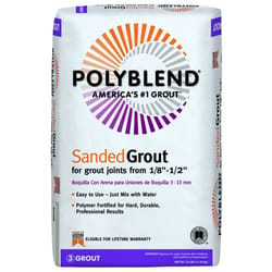 Custom Building Products Polyblend Indoor and Outdoor Platinum Sanded Grout 25 lb