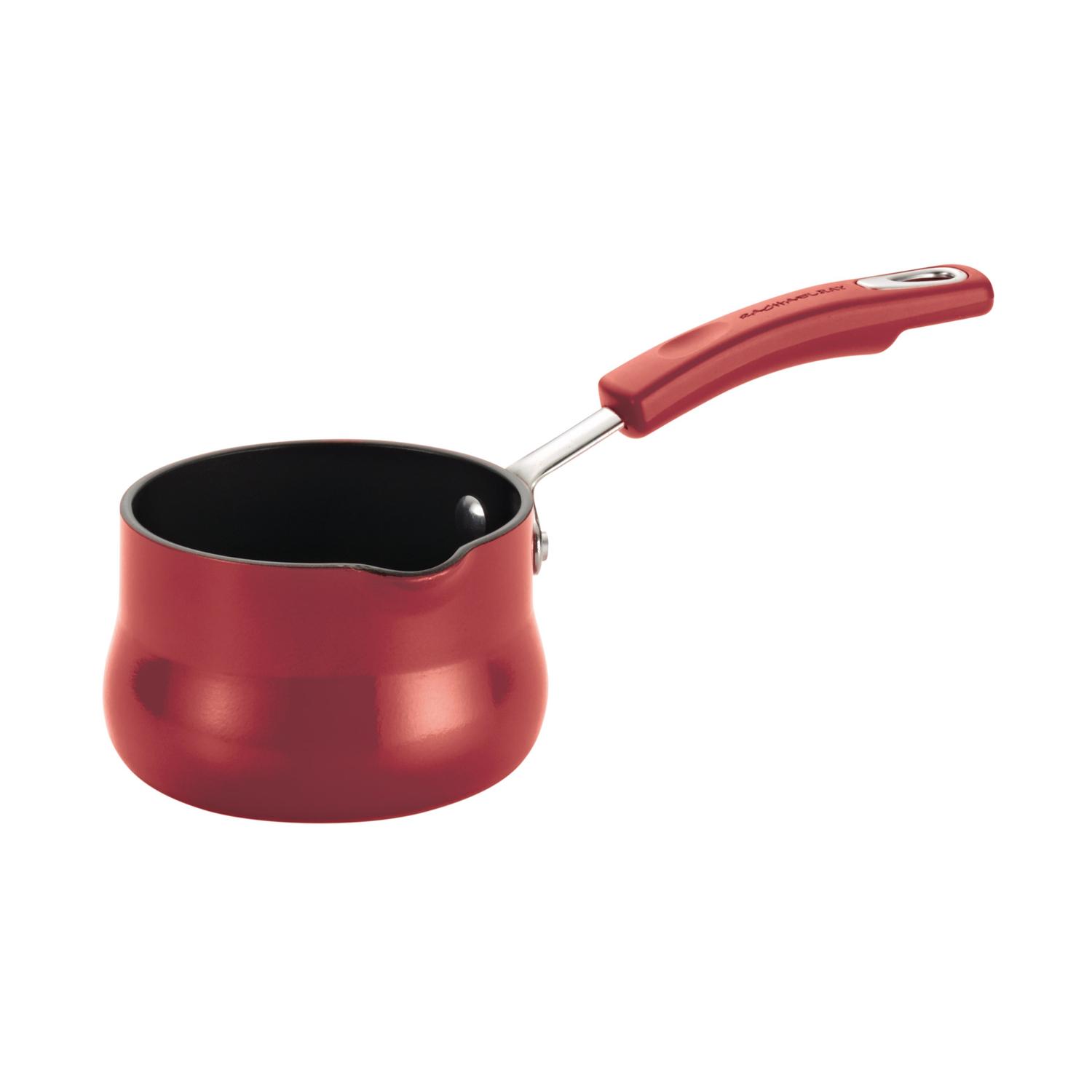 Rachael Ray Aluminum Saucepan 0.75 qt Red Sansujyuku sansujyuku.com