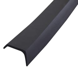 M-D BUILDING PRODUCTS Black Rubber Door Set Seal For Garage Doors 192 in. L X 1 in.