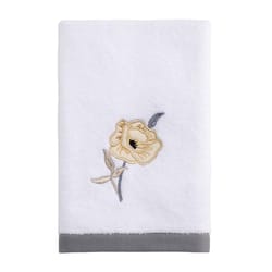 Avanti Linens Marielle White Cotton Floral Fingertip Towel 1 pc