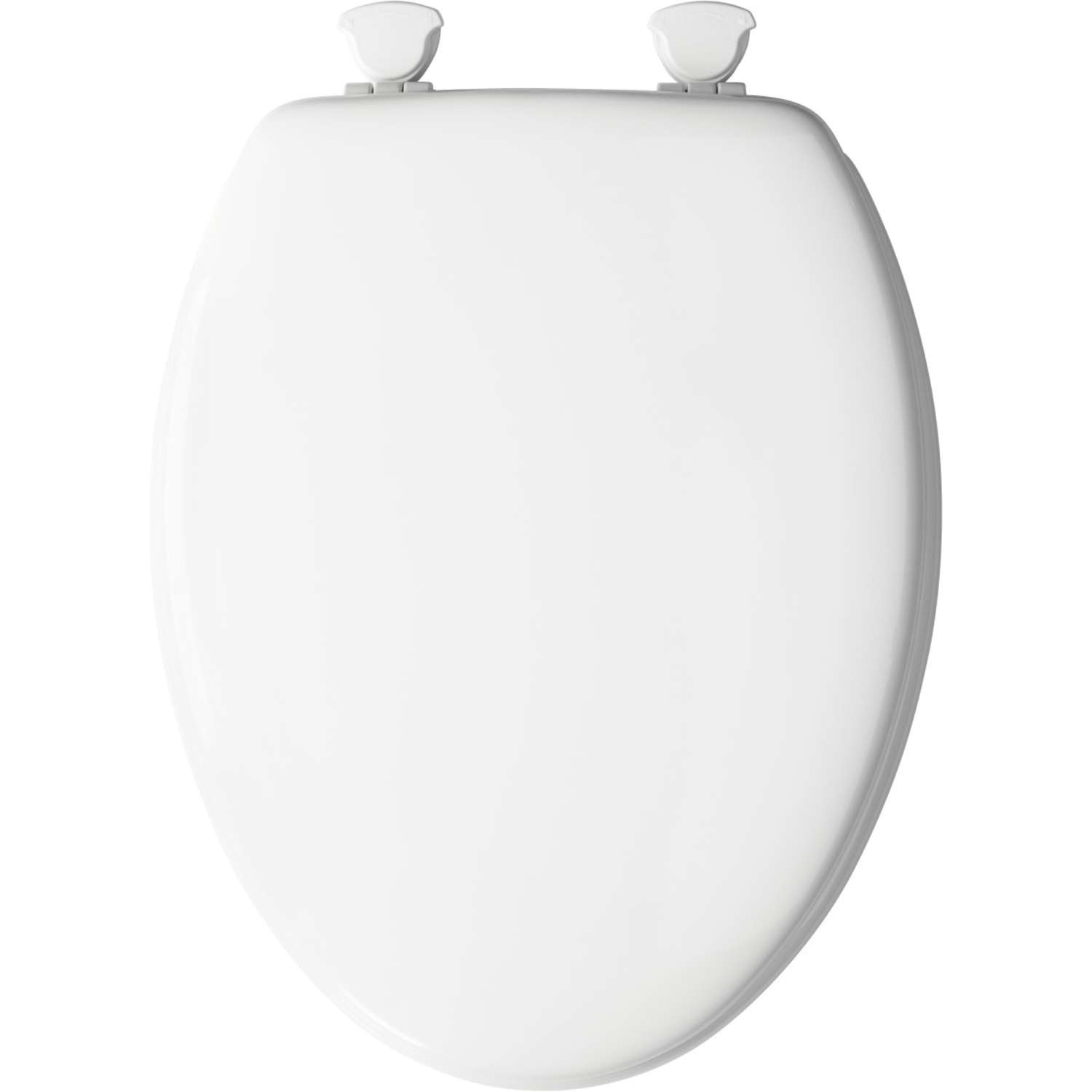 Mayfair Elongated White Molded Wood Toilet Seat - Ace Hardware