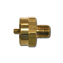 Flame Engineering 1/4 in. D X 1/4 in. D Brass Female Pipe Thread Disposable Cylinder Connector