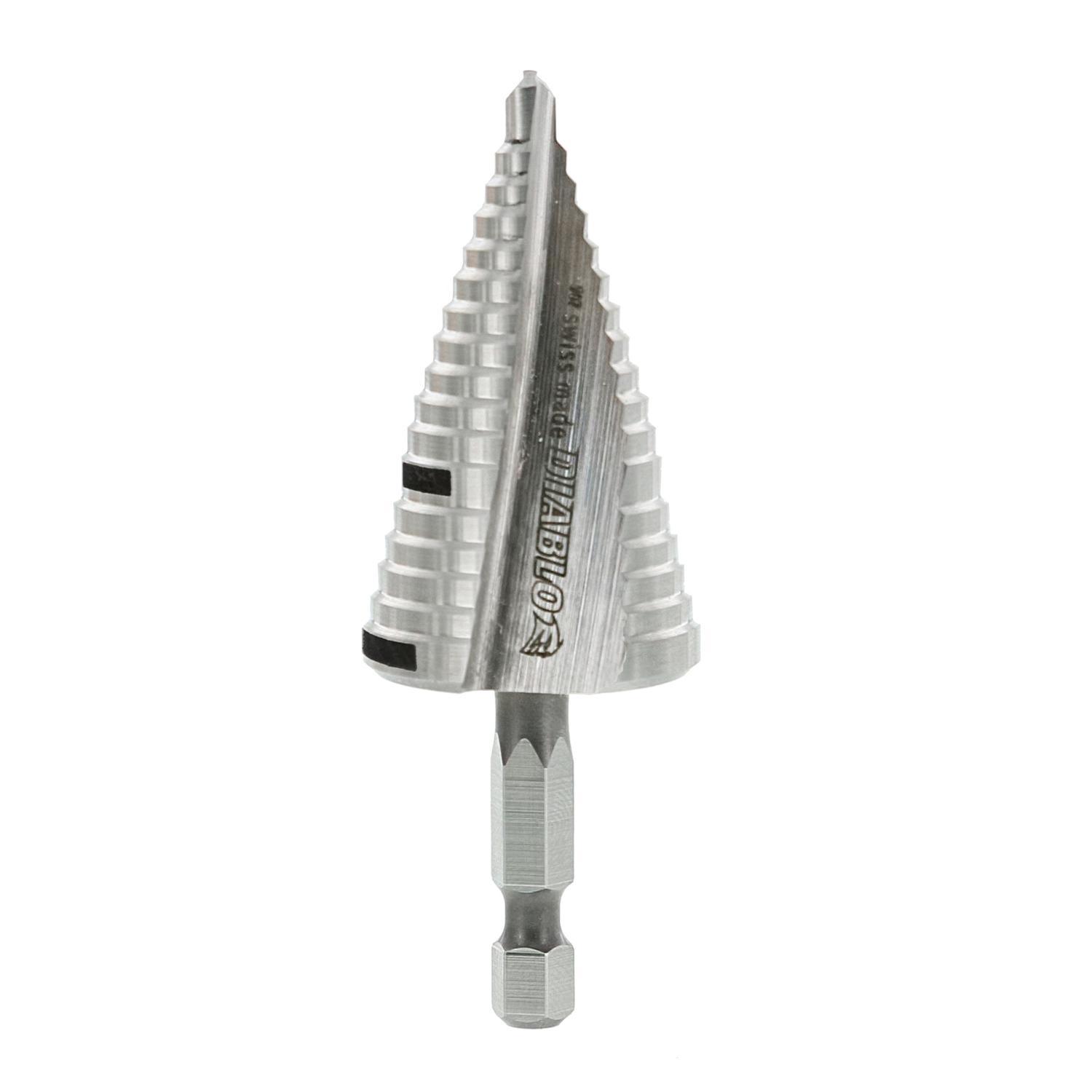 Diablo 1-1/8 in. X 3-1/32 in. L Metal Impact Step Drill Bit Hex Shank 1 pk Uae Electronic uaeelectronic.com