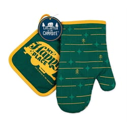 Camco Life is Better at the Campsite Green Cotton Oven Mitt/Pot Holder