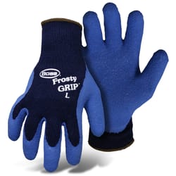 Boss Frosty Grip Men's Indoor/Outdoor Insulated String Gloves Blue L 1 pair