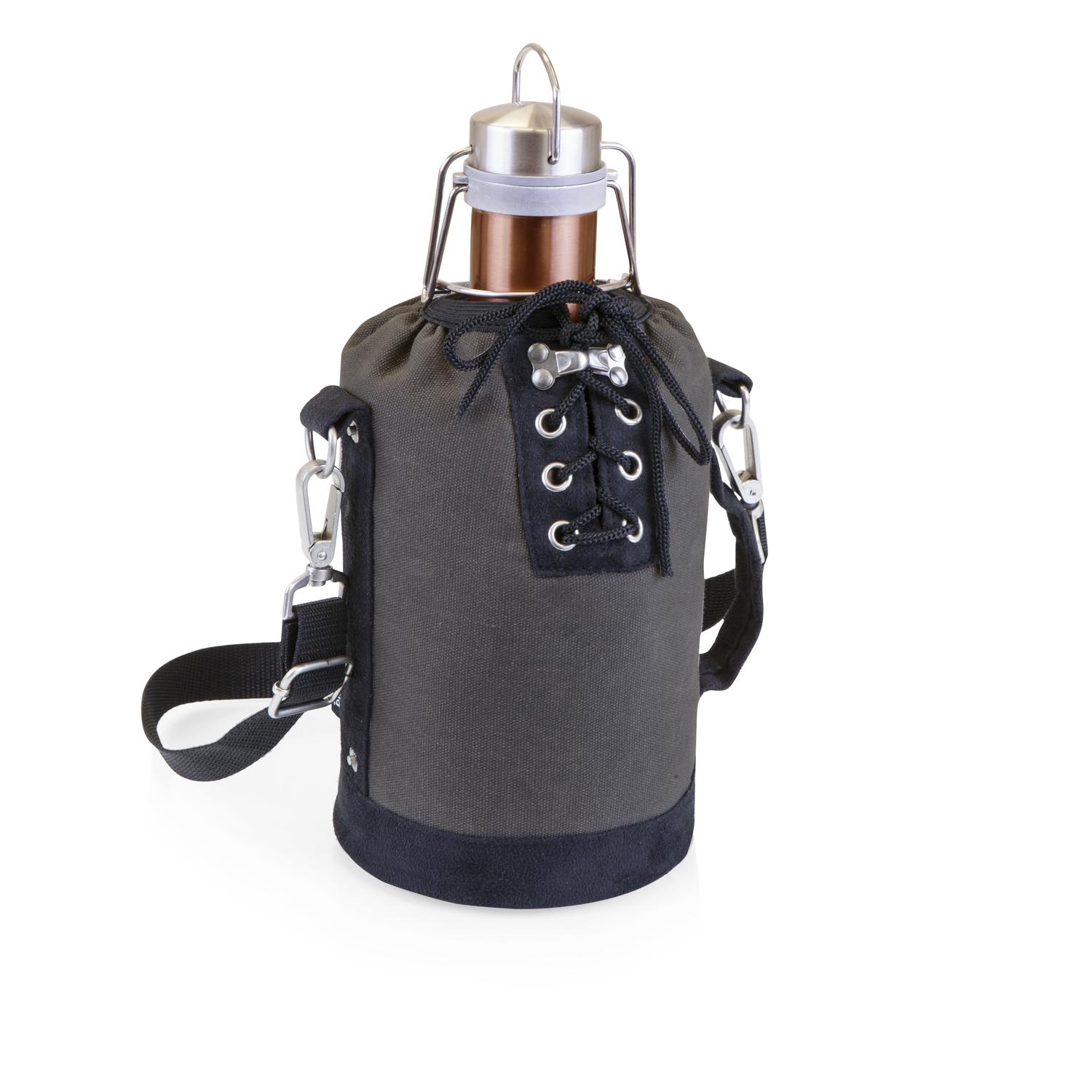 Picnic Time Legacy 64 oz Stainless Steel Growler with Tote Sansujyuku sansujyuku.com