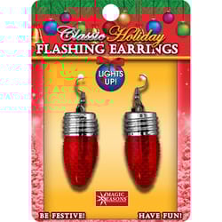 Magic Seasons Christmas Classic Bulb Holiday Earrings 2 pc